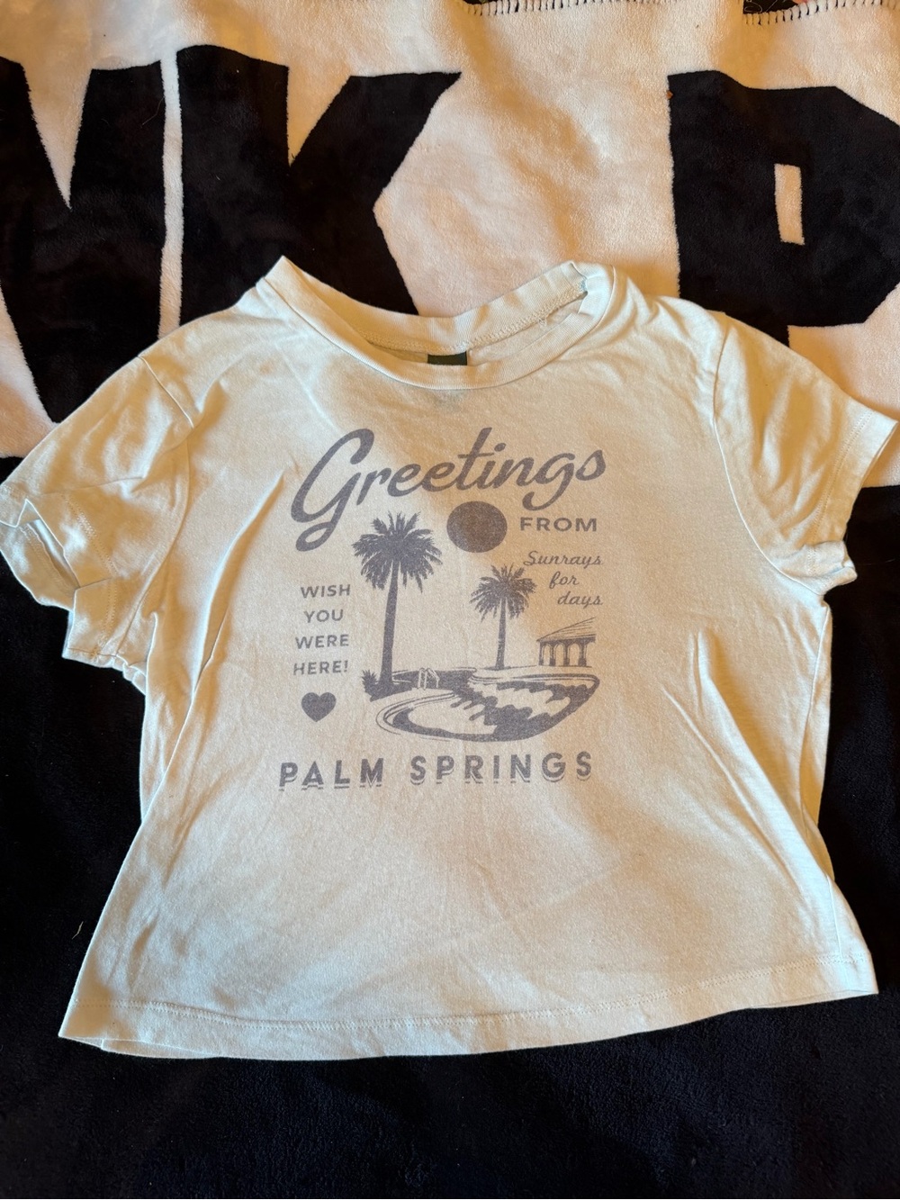 wild fable Cream 'Greetings From Palm Springs' Graphic Tee